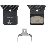 Shimano L05A-RF disc pads and spring, alloy back with cooling fins, resin