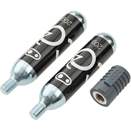 Crank Brothers CO2 cartridges and inflator head